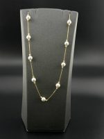 گردنبند مروارید زر زنجیر متصل - تصویر 2