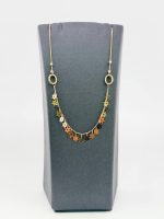 گردنبند زرنگار گل زنجیر متصل - تصویر 2