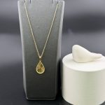 گردنبند با زنجیر اشک تراشه